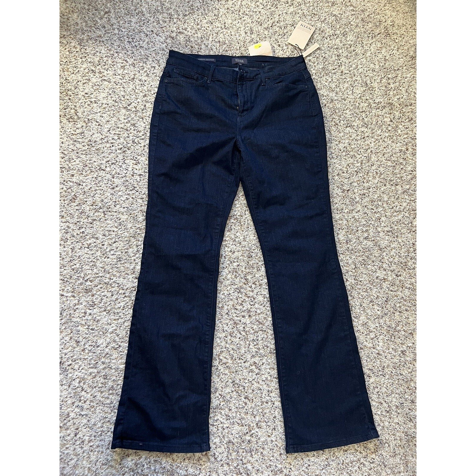 Nydj - Barbara Bootcut Jeans - Rinse - Dark Blue 31" Inseam Look A Size12